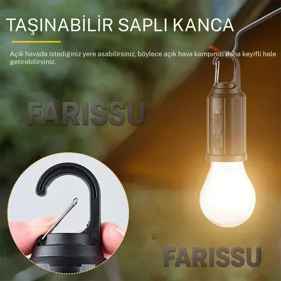 Alaska T01-b Type-c Ve Solar Şarjlı Sıcak Işık Warm Light Kamp Lambası 1 Adet