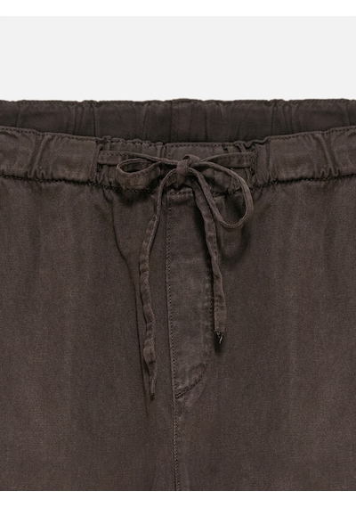 Dilvin 72322 Beli Lastikli Lyocell Karışımlı Jean-kahve