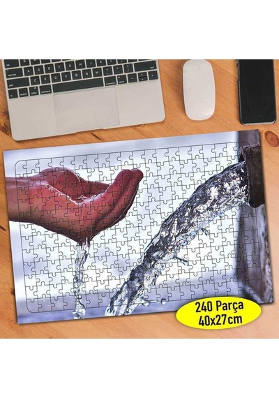 Doğal Kaynak Suyu Avuç İçi 240 Parça Puzzle Yapboz-110488445