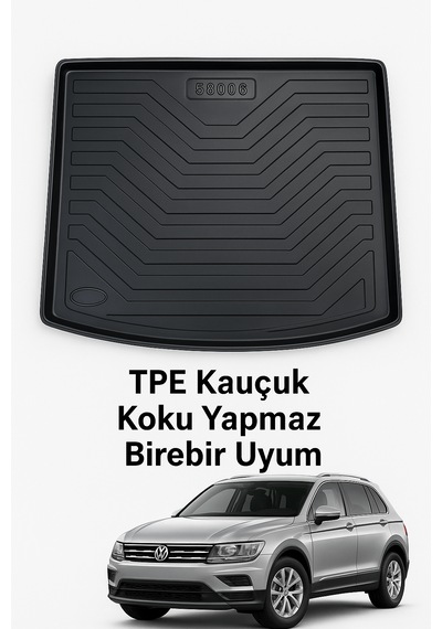 Volkswagen Tiguan 2016+ İle Uyumlu Bagaj Havuzu 3d Premium