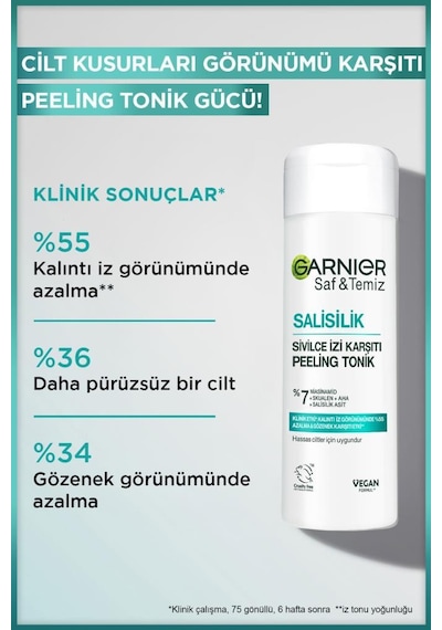 Pimple Patch Cilt Kusurları Görünümü Karşıtı Bant & Salisilik Sivilce İzi Karşıtı Peeling Tonik pktsivilcebantonik-10710