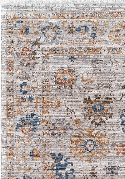Indiana Etnik Desenli Vintage Eskitme Görünümlü Modern Halı In05 Multi Vizon