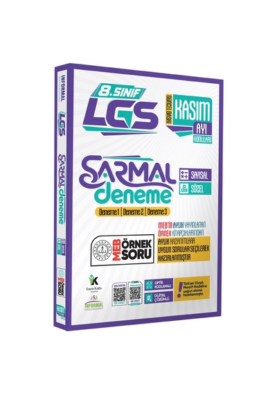 2027 8.Sınıf LGS Sadece KASIM AYI Konuları MEB Örnek Soruları 3lü Sarmal Deneme Paketi Çözümlü