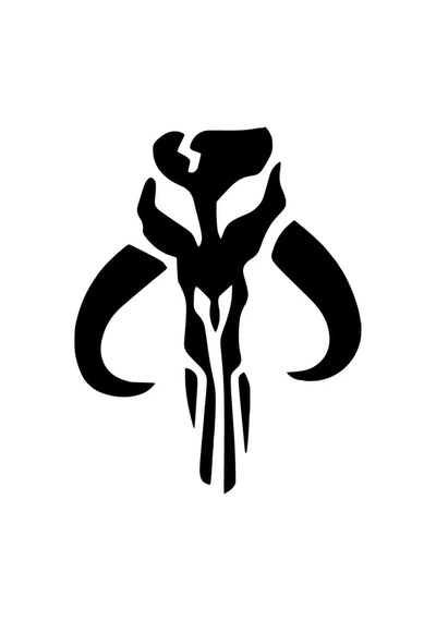 Mandalorian Amblem Sticker Oto Motor Laptop Duvar Folyo Sticker 15x19 Cm