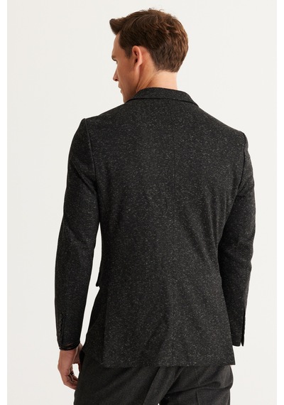 AC&Co / Altınyıldız Classics Comfort Fit Siyah - Gri Erkek Ceket 4a0424100040 Gri - Siyah AC&Co / Altınyıldız Classics Comfort Fit Siyah - Gri Erkek Ceket 4a0424100040 Gri - Siyah