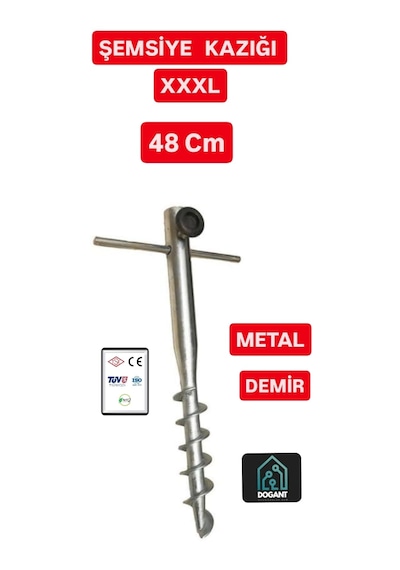 Anadolu Xxxxl Plaj Bahçe Kamp Şemsiye Tente Yer Kazığı 48 Cm