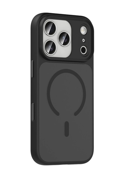 Joko - 118 - Apple İphone 17 Pro Max Megane Magsafe Kapak - Glblseme - - Siyah Sıyah
