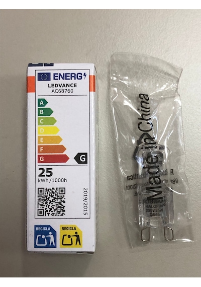 2 Adet Osram G9 25w 260 Lümen Halojen Lamba Saimelektrik