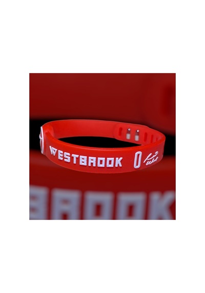 Russell Westbrook Kırmızı Ayarlanabilir Basketbol Bileklik Kırmızı Kırmızı