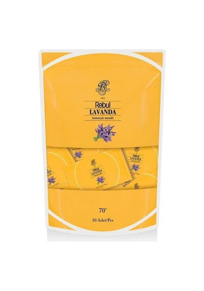 Rebul Lavanda 50Lı Kolonyalı Mendıl Poset