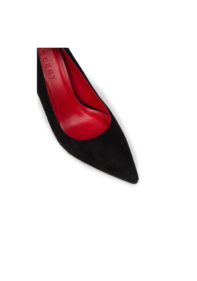 Deery Kadın Siyah Süet Stiletto Topuklu Ayakkabı - P4539zsyhm03 siyah