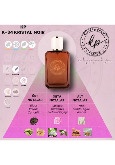 Kimyagerden K-34 Kadın Parfüm EDP 50 ML