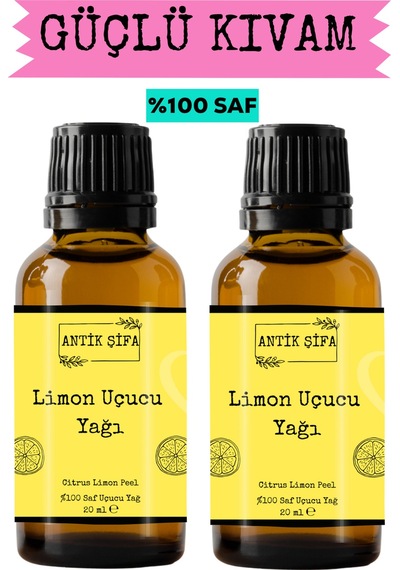 %100 Saf Limon Kabuğu Yağı - 2 X 20 Ml 20 ML