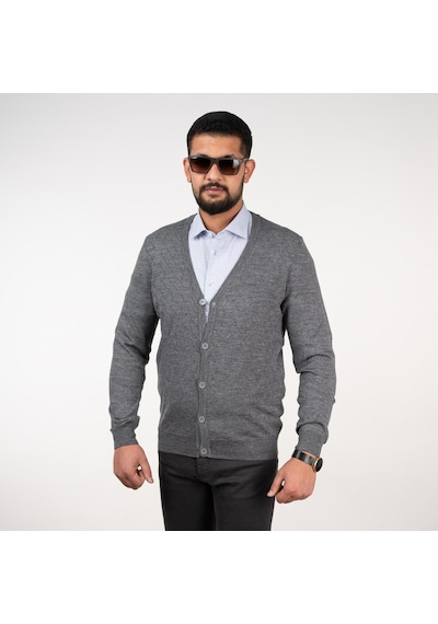 San&Fa Slimfit Erkek Triko Hırka