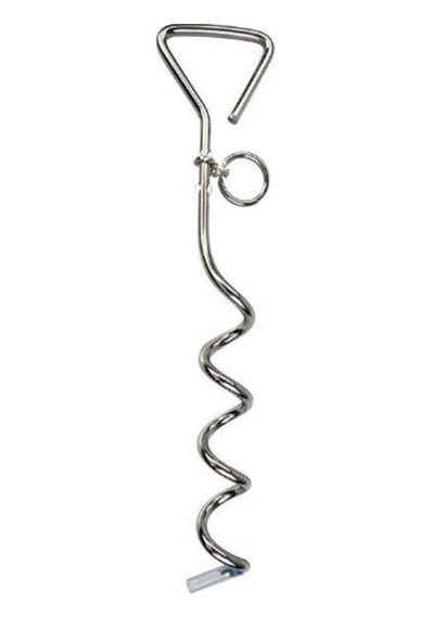 Nunbell Köpekler  İçin Bahçe Bağlama Kazığı Galvanize 40 Cm