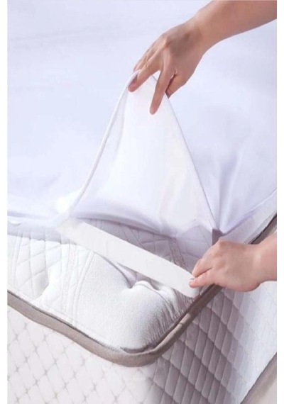 Altın Karma 70x120 Cm Sıvı Geçirmez Bebe Alez Micro Kumaş Beyaz