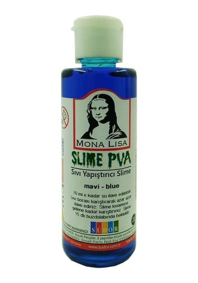 Monalisa Sıvı Yapıştırıcı Slime 70 Ml Mavi Sl01-4 - 12 Adetli Pak