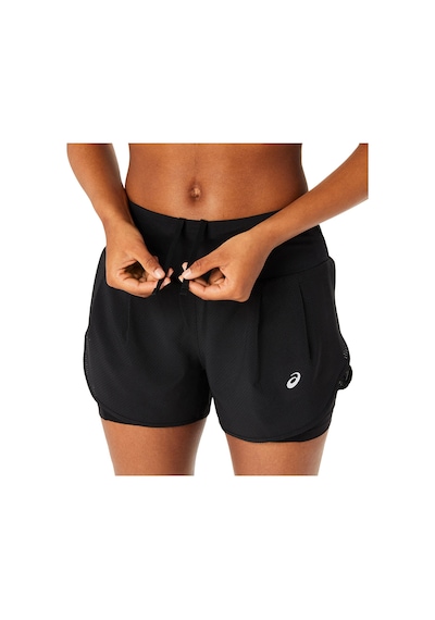 Asics Road 2-n-1 3.5ın Short Kadın Black Şort 2012c975-001 Siyah