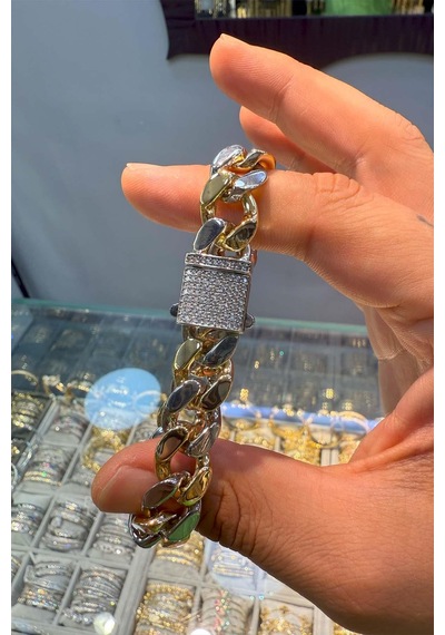 Monaco Gurmet Bileklik 14 K Yeşil Altın Renk Bileklik 39404373