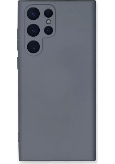 Newface Samsung Galaxy S23 Ultra Kılıf Nano İçi Kadife Silikon - Gri