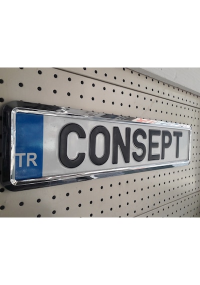 Consept Plakalik 2Adet (Krom Kaplama) 299683736