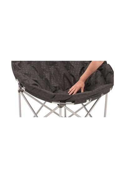 Outwell Casilda Deluxe Konforlu Katlanır Doğa ve Kamp Sandalyesi Blk. Siyah