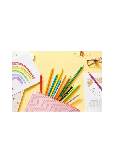 Faber-castell 36 Renk Boya Kalemi,canlı Ve Parlak Renkler,kırılmaya Dayanıklı Uçlar, Karton Kutu Karışık