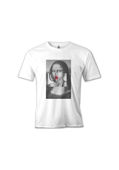 Mona Lisa - Sugar Beyaz Erkek Tshirt