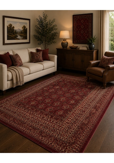 Eko Halı Kybele Kyb 03 Red Etnik Desenli Otantik Salon Halısı Oturma Odası Halısı Mutfak Halısı Modern Makine Halısı Kırmızı - Kırmızı Eko Halı Kybele Kyb 03 Red Etnik Desenli Otantik Salon Halısı Oturma Odası Halısı Mutfak Halısı Modern Makine Halısı Kırmızı - Kırmızı