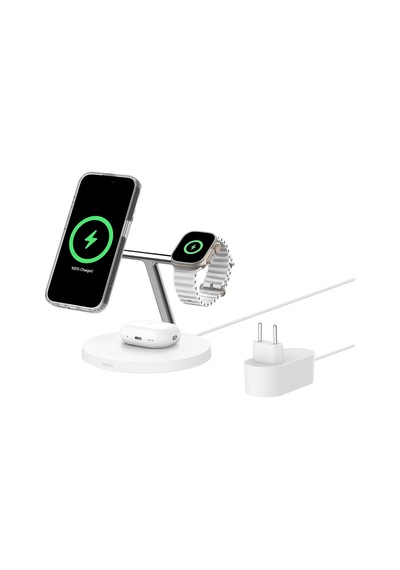Belkin Boostcharge 3'ü 1 Arada Qi2 Şarj Cihazı, Magsafe Uyumlu Ka 59102867