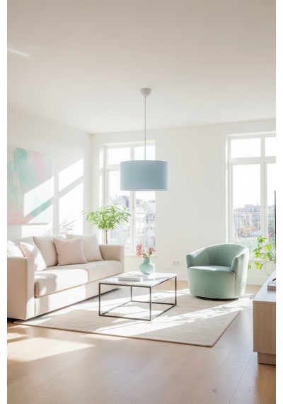 Testa Sarkıt Avize Beyaz-mavi 38x21x70