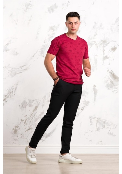 Slimfit Baskılı Pamuklu Erkek Penye T-Shirt (547973477)