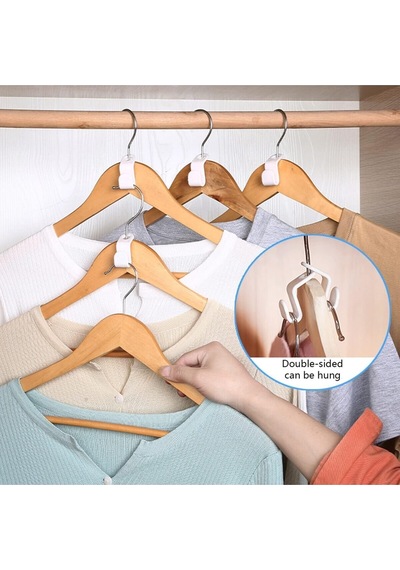 20 Adet Askı Aparatı Çok Amaçlı Askı Çoklayıcı Kanca 20 Adet Plastik Beyaz Cn Diğer