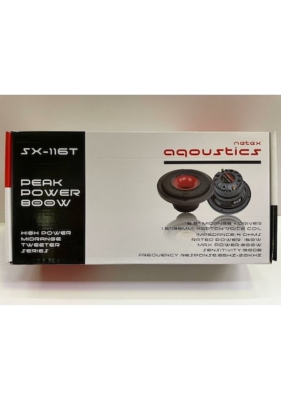 Aqoustics Sx-116t 16 Cm Horn Midrange 800 Watt Maximum Power 2 Adet