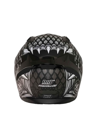 Mts Pro Helmets M-801 Snake Full Face Motosiklet Kaskı Draglax Grey