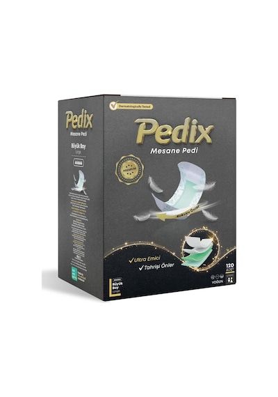 Pedix Premium Mesane Pedi Unısex Büyük Boy Large L 120 Adet Diğer