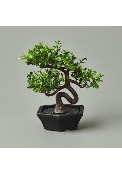 Dekor Mini Yapay Bonsai - Asorti - 10x13 Cm Çok Renkli