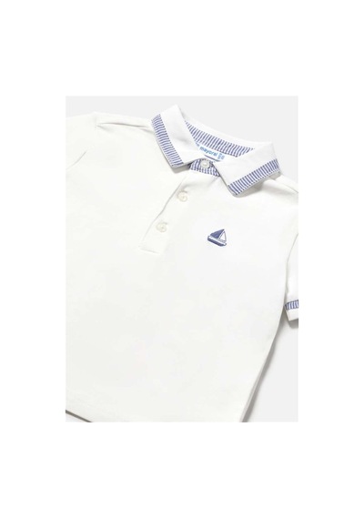 Mayoral Erkek Bebek Polo Yaka Tişört Beyaz 1107