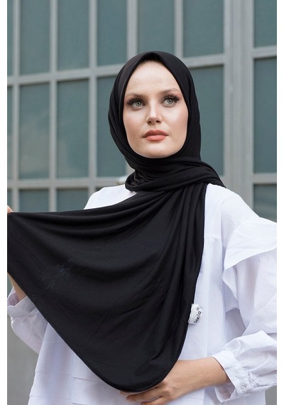 Unika Boutique Şal Penye Ozel Dıkıslı Uzun Mevsımlık Pıerparıs Siyah