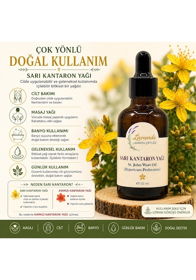 Lavande Lavanta Çiftliği Sarı Kantaron Yağı 50 ML