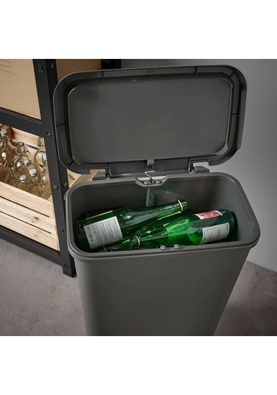 Ikea Knöckla Çöp Kutusu, Koyu Gri, 50 Lt