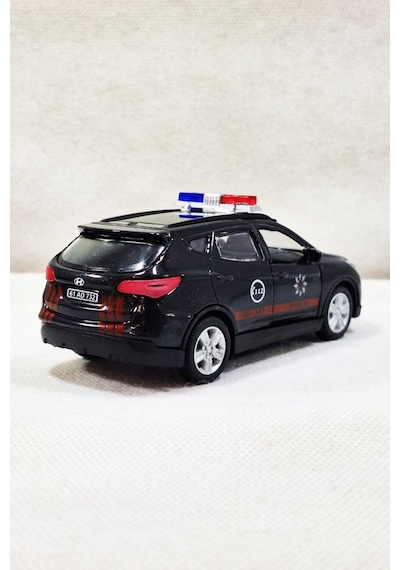 Işıklı Ve Sesli Polis Araba Metal Çek Bırak Polis Oyuncak Araba Model Polis Aracı 1:36 12cm Çok Renkli