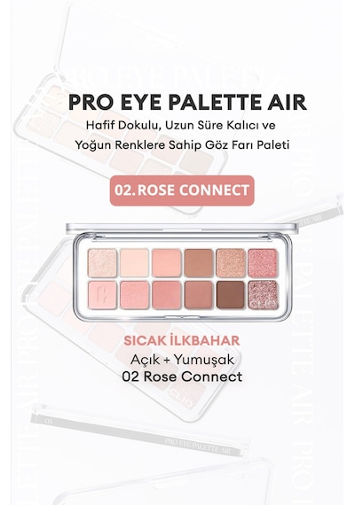 Clio Pro Eye Palette Air 02 Rose Connect