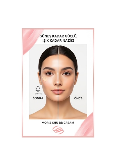 Bb Krem Spf 50+ Mor & Shu Bej