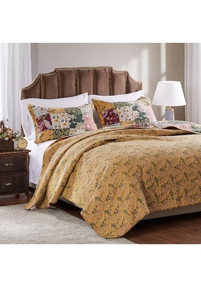 Grönland Home Antik Şık Otantik Patchwork Pamuklu Yorgan Seti Diğer