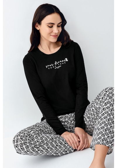 Pierre Cardin Kadın Siyah Pijama Takımı Pc9068-s-v1 Siyah