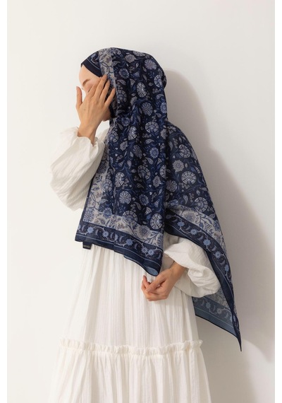 Mimiyum Soft Şal-çini Desenli - Model 9 Çok Renkli