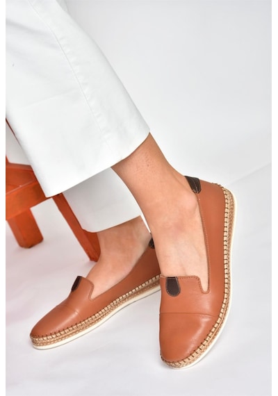 Fox Shoes P555000103 Taba Hakiki Deri Günlük Kadın Ayakkabı Taba-hakiki Deri Taba