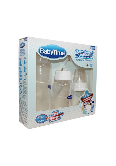 Babytıme 090 Fonksiyonel Pp Biberon 150ml+250ml Set