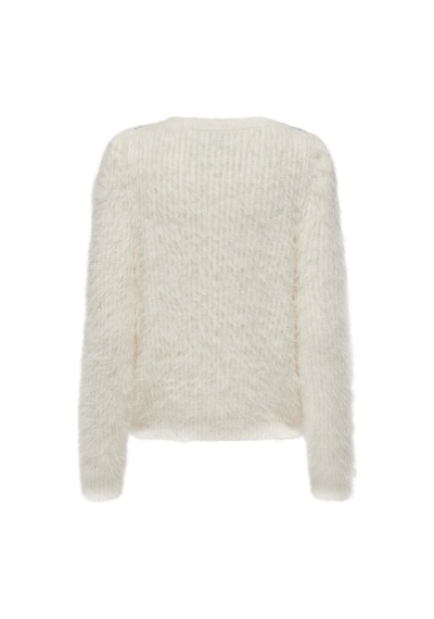 Only Onlsurı Ls Blıng O-neck Prm Cs Knt Beyaz15340525 Beyaz